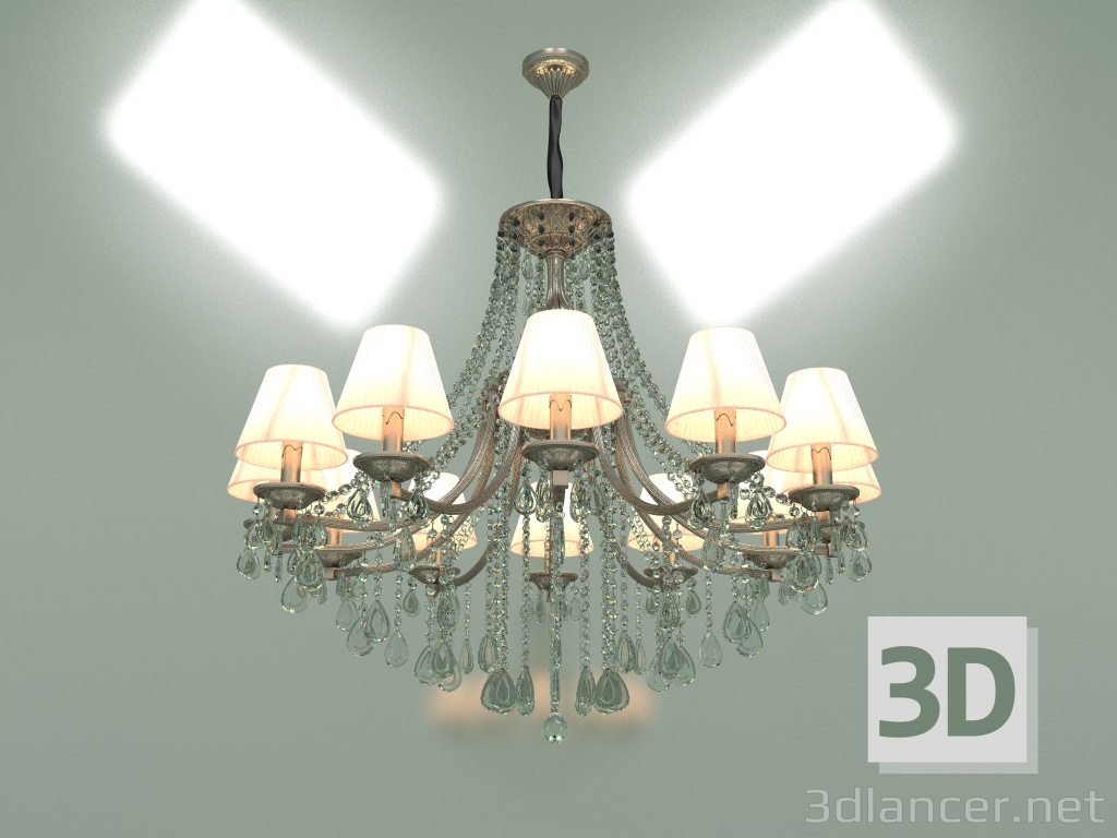 modello 3D Lampadario a sospensione Liguria 315-12 Strotskis - anteprima