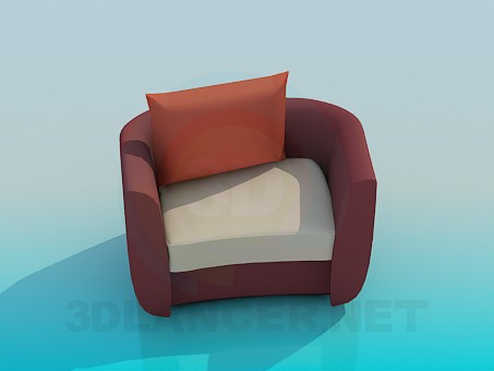 3d model Chair with cushion - preview