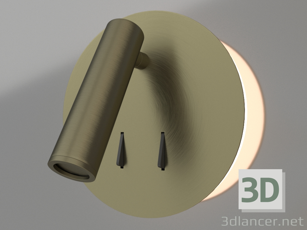 modello 3D Lampada da parete (6082) - anteprima