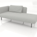 3d model Chaise longue 190 left (option 2) - preview