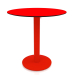 3d model Mesa de comedor con pata de columna Ø70 (Rojo) - vista previa