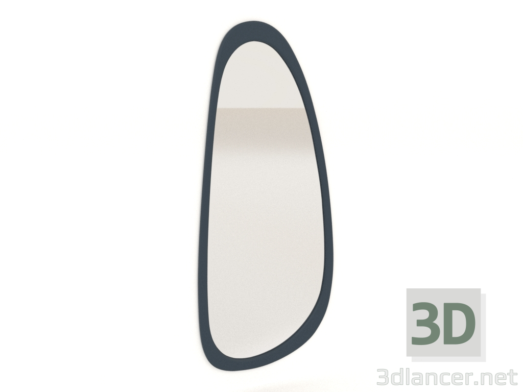 3d model ASYM wall mirror (dark cobalt) - preview