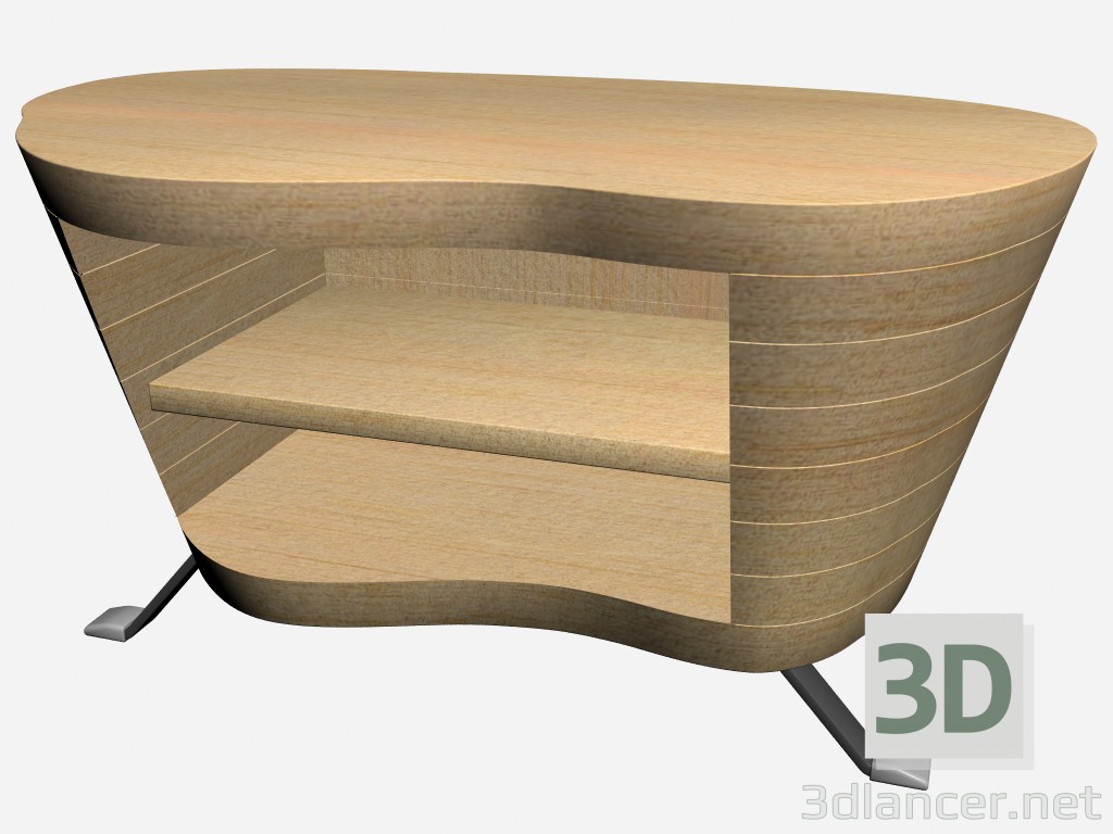 3d model Mesa de noche John - vista previa