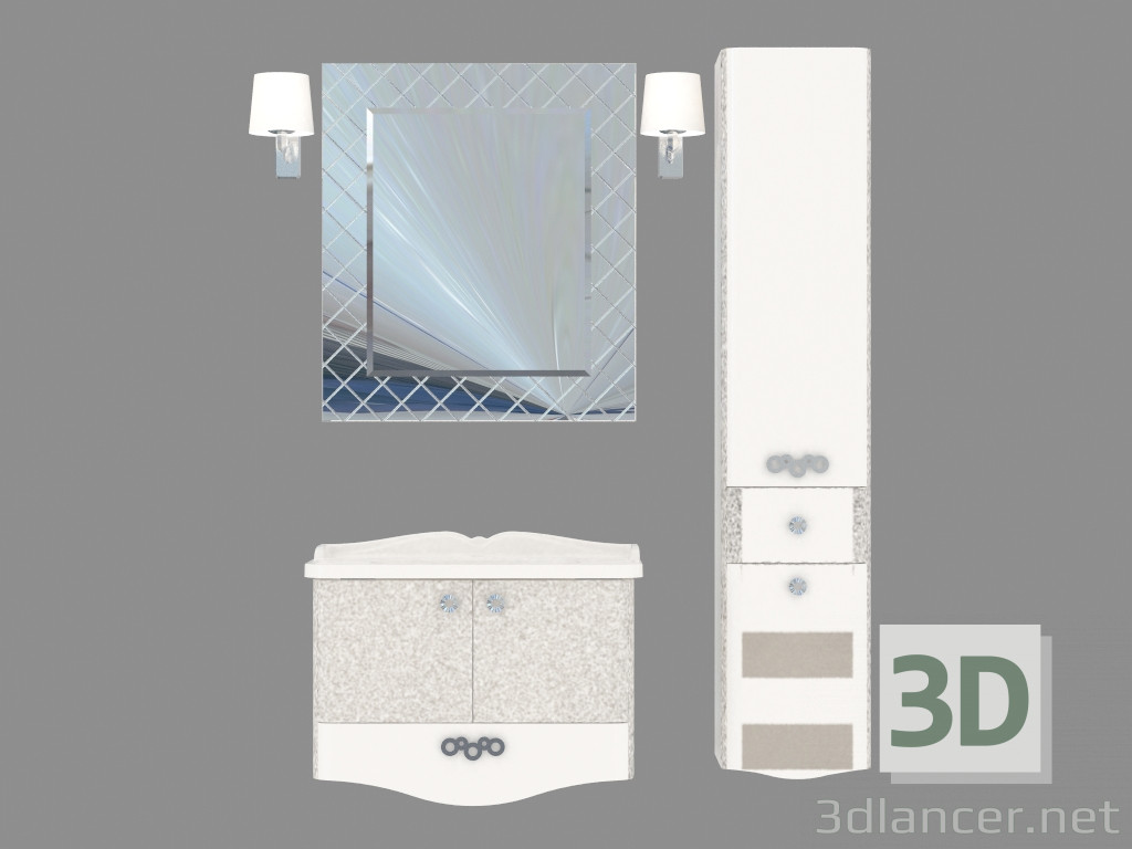 3d model Muebles de baño Venice 65 - vista previa