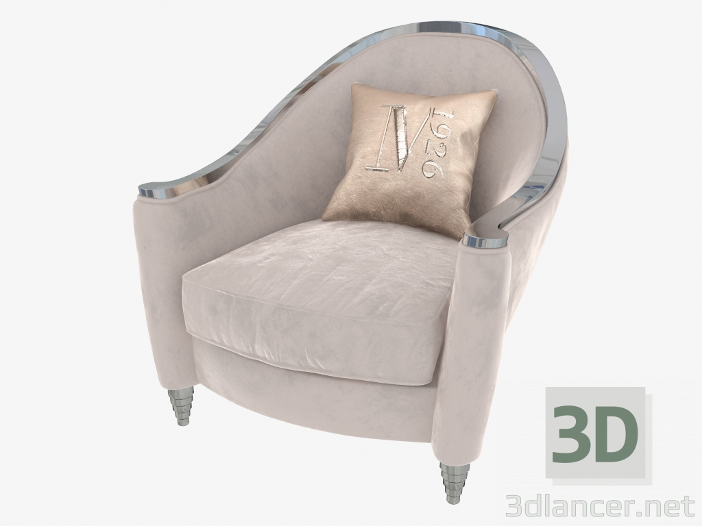 modèle 3D Fauteuil La Perla - preview