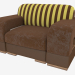 3d model Sillón tapizado - vista previa