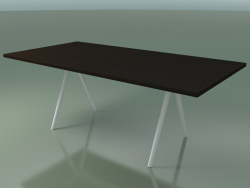 Table rectangulaire 5433 (H 74 - 100x200 cm, pieds 180 °, plaqué L21 wengé, V12)