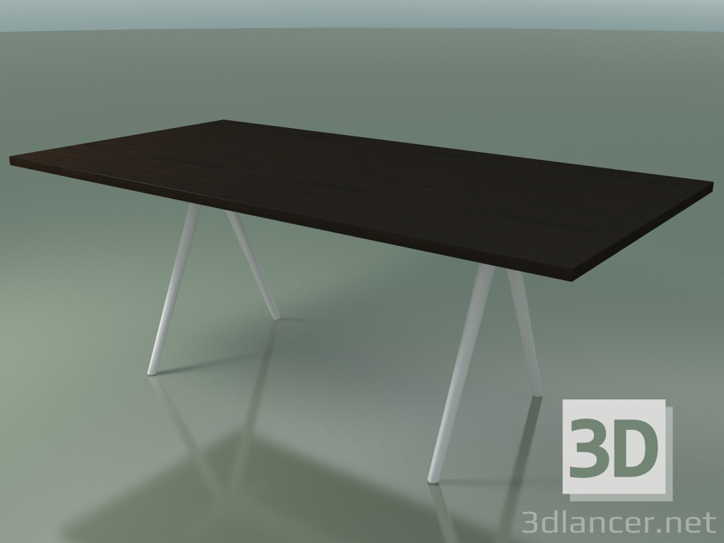 3D Modell Rechteckiger Tisch 5433 (H 74 - 100x200 cm, Beine 180 °, furniert L21 wenge, V12) - Vorschau