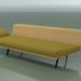 3D Modell Angular Lounge Module 4425 (135 ° links, natürliche Eiche) - Vorschau