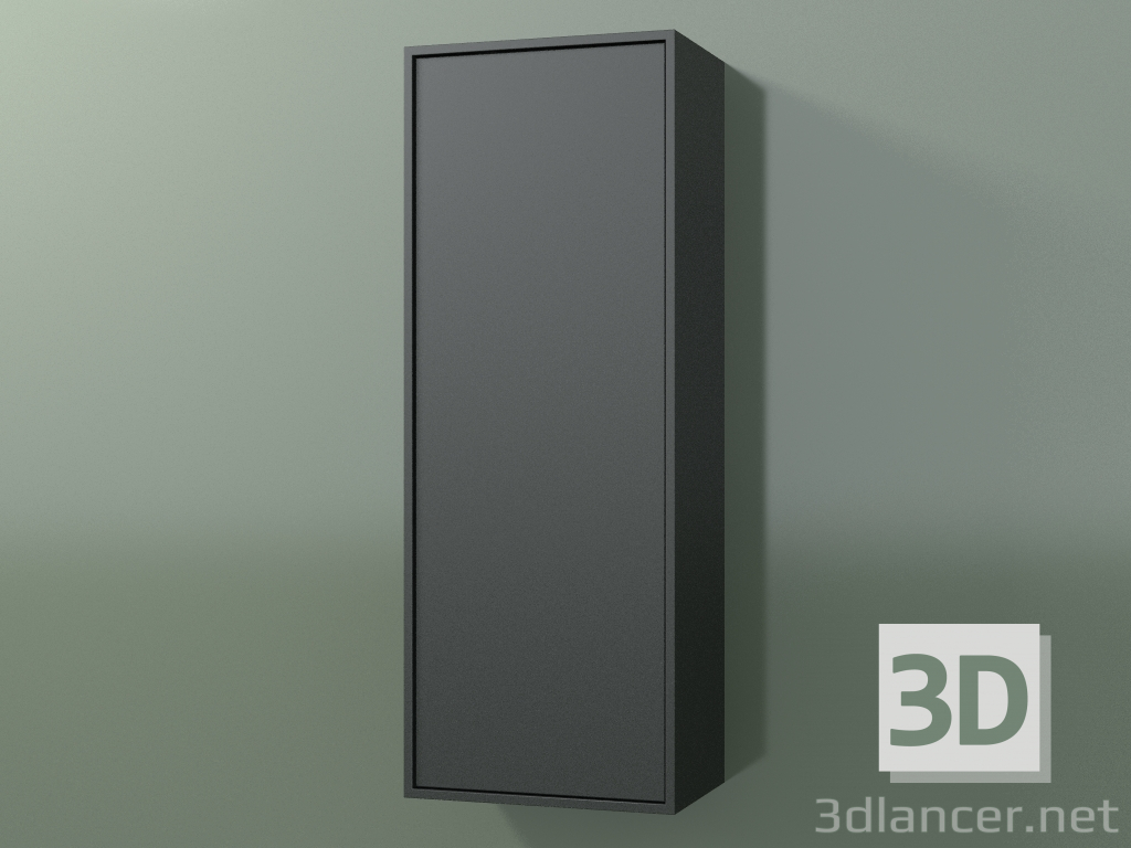 3d model Armario de pared con 1 puerta (8BUBСCD01, 8BUBСCS01, Deep Nocturne C38, L 36, P 24, H 96 cm) - vista previa