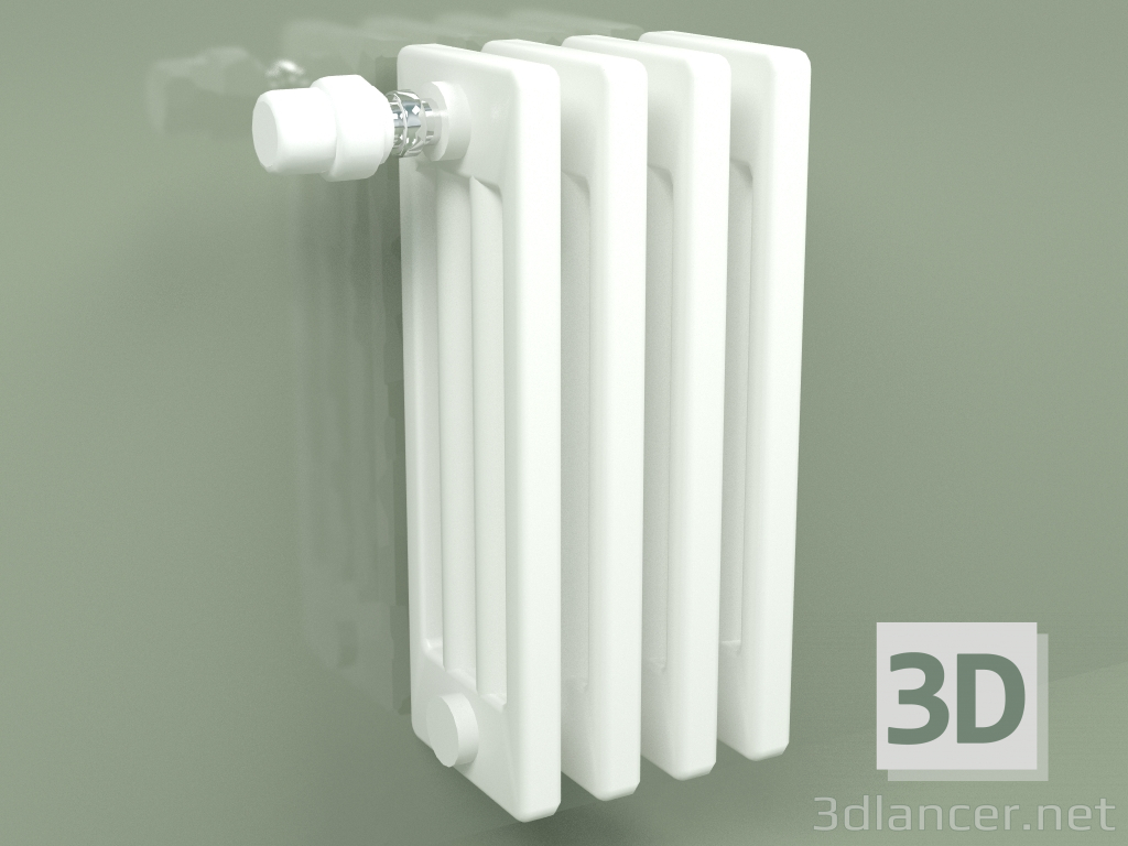 3d model Radiador Delta Laserline (DL4, H 400 mm, RAL - 9016) - vista previa