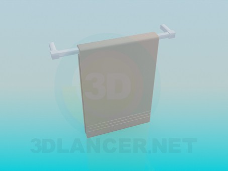 Modelo 3d Montado na parede toalheiro - preview