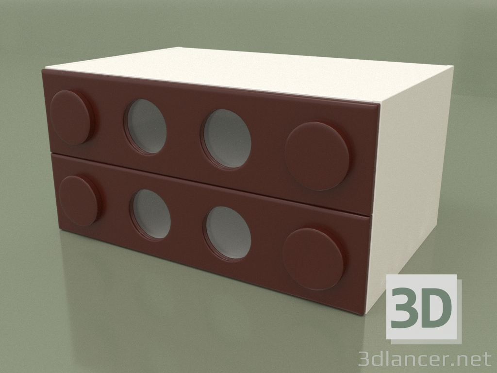 3d model Small chest of drawers (Arabika) - preview