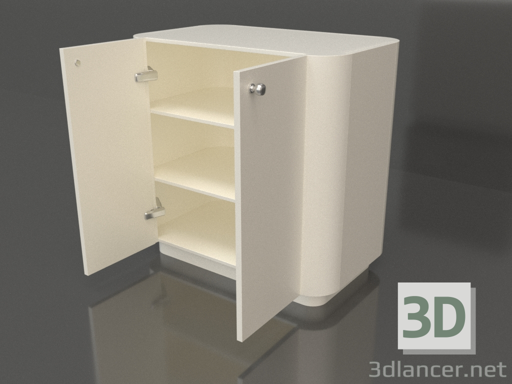 3d модель Тумба TM 031 (открытая) (660x400x650, white plastic color) – превью