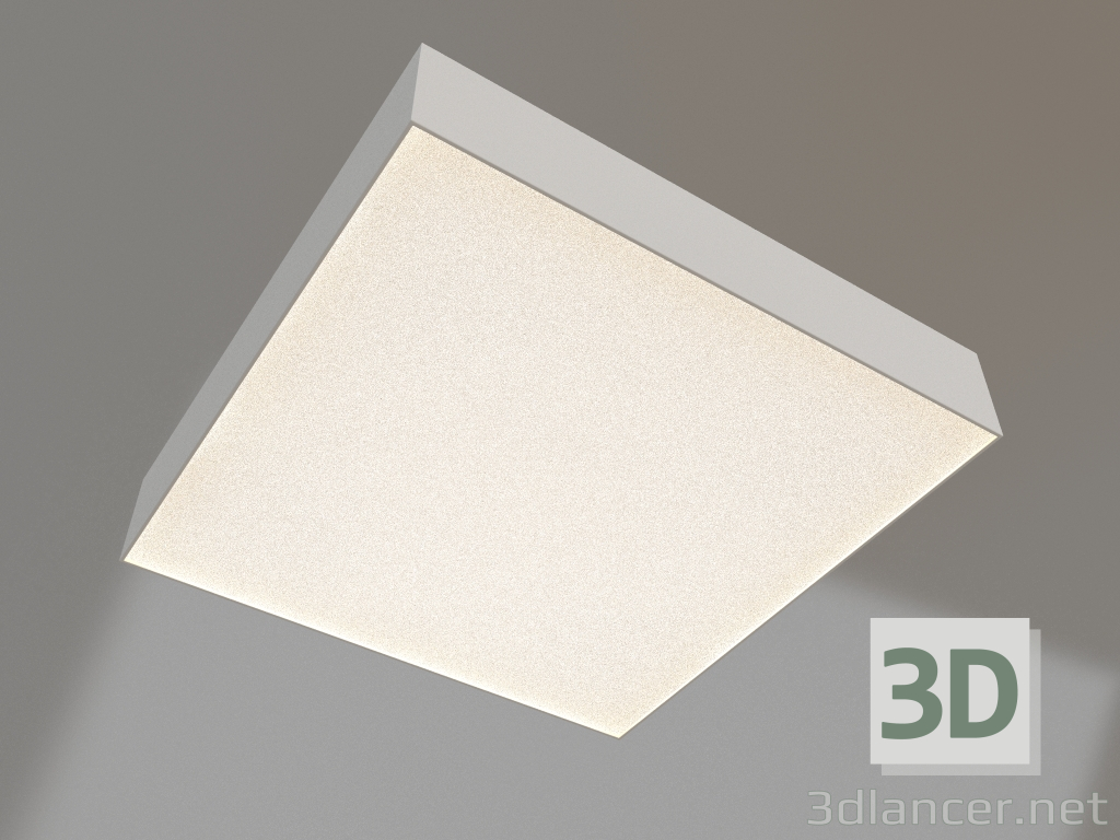 modello 3D Lampada SP-QUADRO-S350x350-30W Day4000 (WH, 120 gradi, 230V) - anteprima