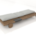 3d model Chaise longue (respaldo bajado) - vista previa