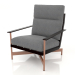 3d model Club chair (Black) - preview