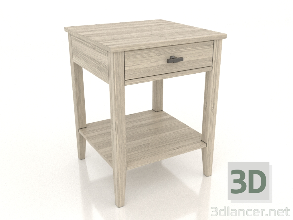 modèle 3D Table de chevet STAND (chêne clair) - preview