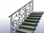 Fencing design "Spring vine" railing