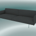 3D Modell Triple Sofa Outline (Hallingdal 166, Aluminium poliert) - Vorschau