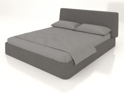 Letto matrimoniale Picea 1800 (grigio)