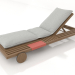 modello 3D Chaise longue (schienale rialzato) - anteprima