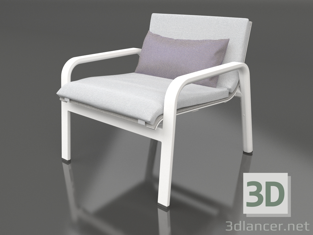 3d model Armchair (White) - preview