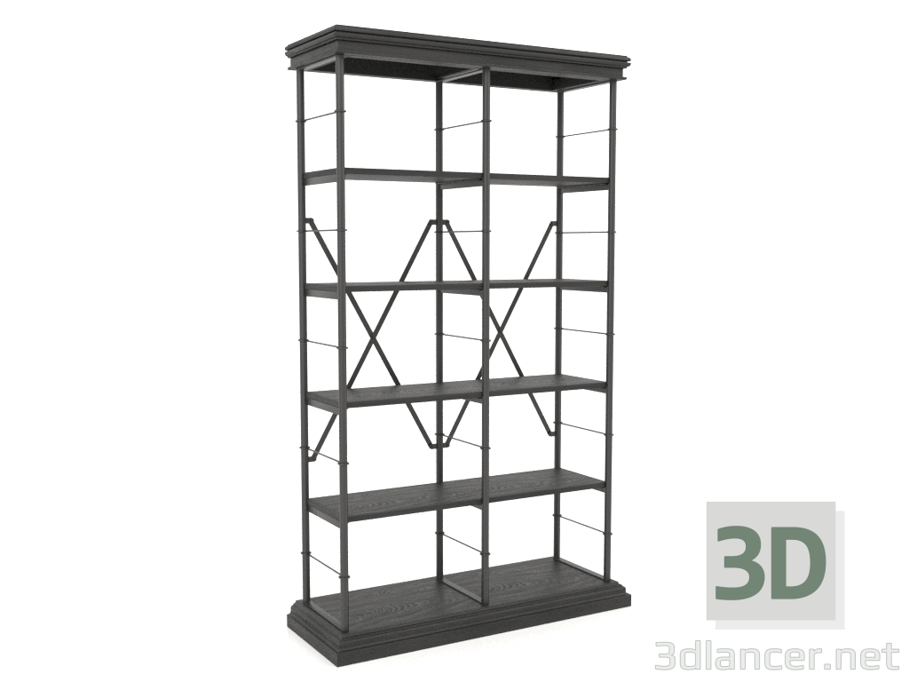 3d model Estante (2 secciones) - vista previa