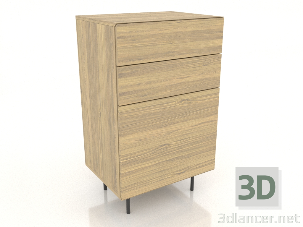 3d model Chest of drawers 4,600 mm (lightened oak) - preview