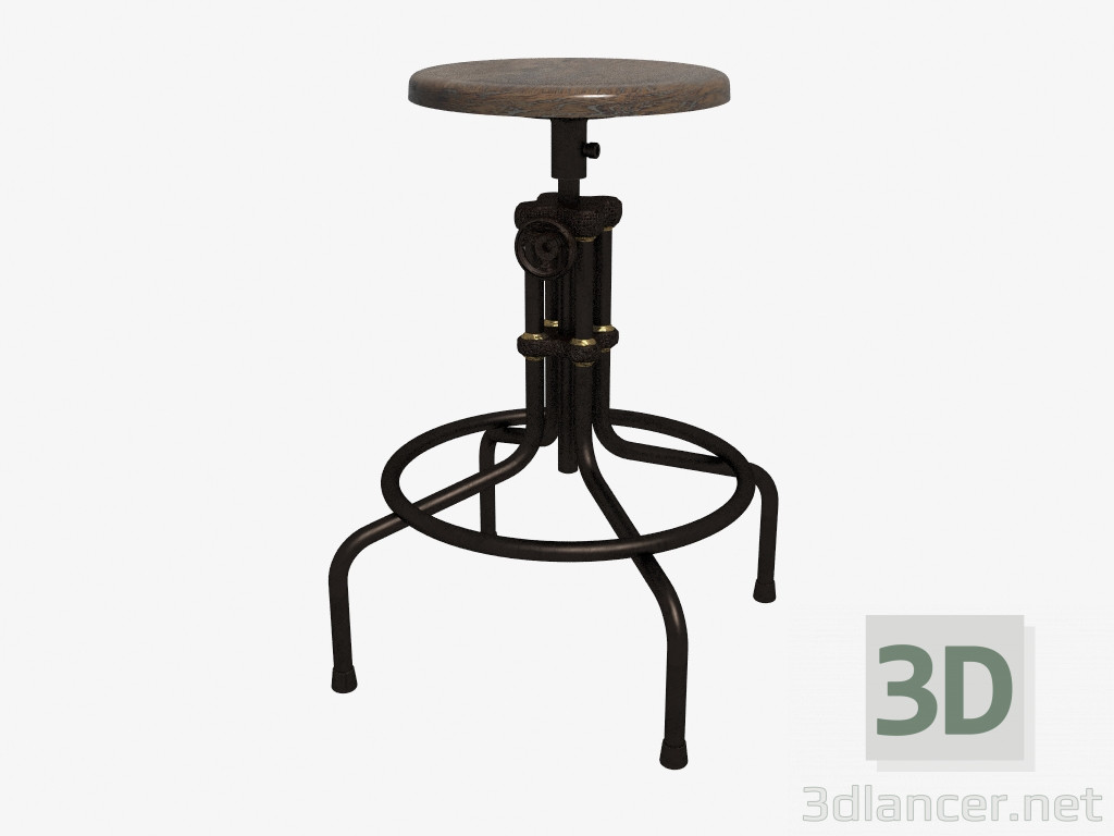 3d model ISAAC COUNTER stool HIGH (445.002 C) - preview