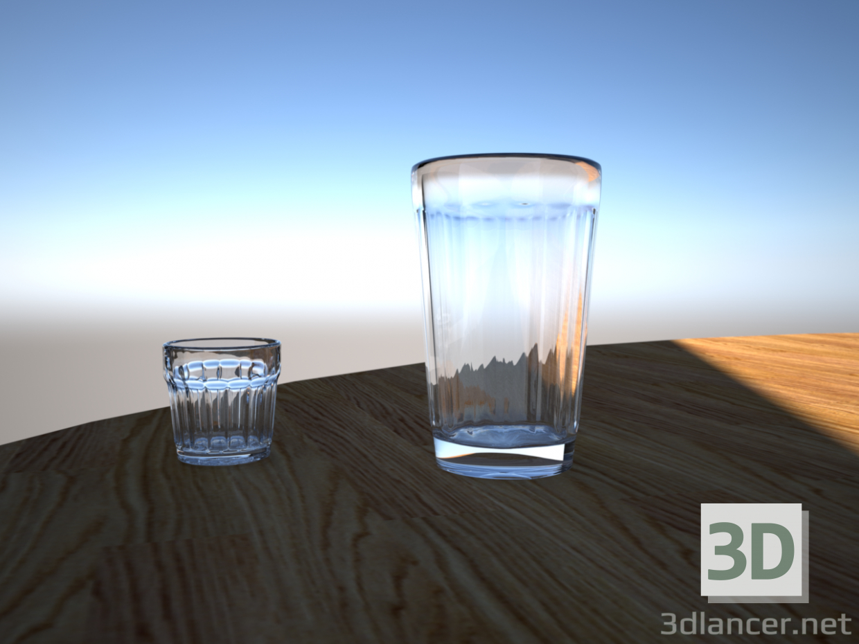 3d model Vaso de facetas + rmka - vista previa