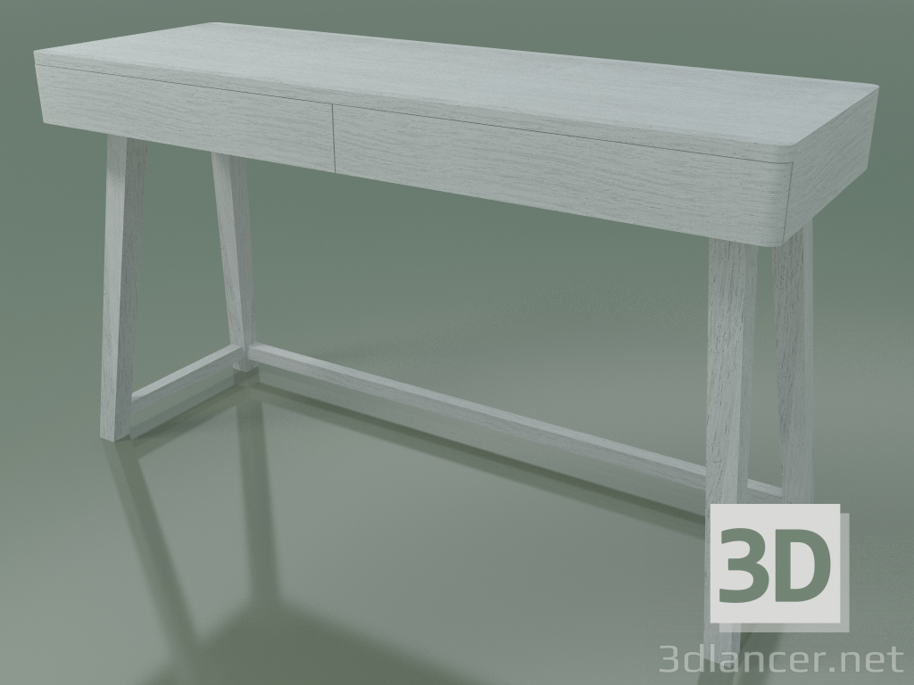 3d model Escritorio con dos cajones (50, blanco) - vista previa