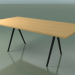 3D Modell Rechteckiger Tisch 5433 (H 74 - 100x200 cm, Beine 180 °, furnierte L22 natürliche Eiche, V44) - Vorschau