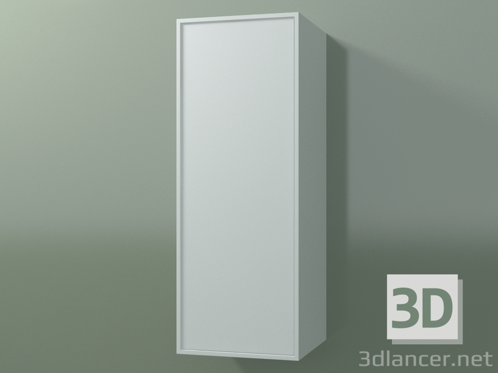 3D Modell Wandschrank mit 1 Tür (8BUBСDD01, 8BUBСDS01, Gletscherweiß C01, L 36, P 36, H 96 cm) - Vorschau