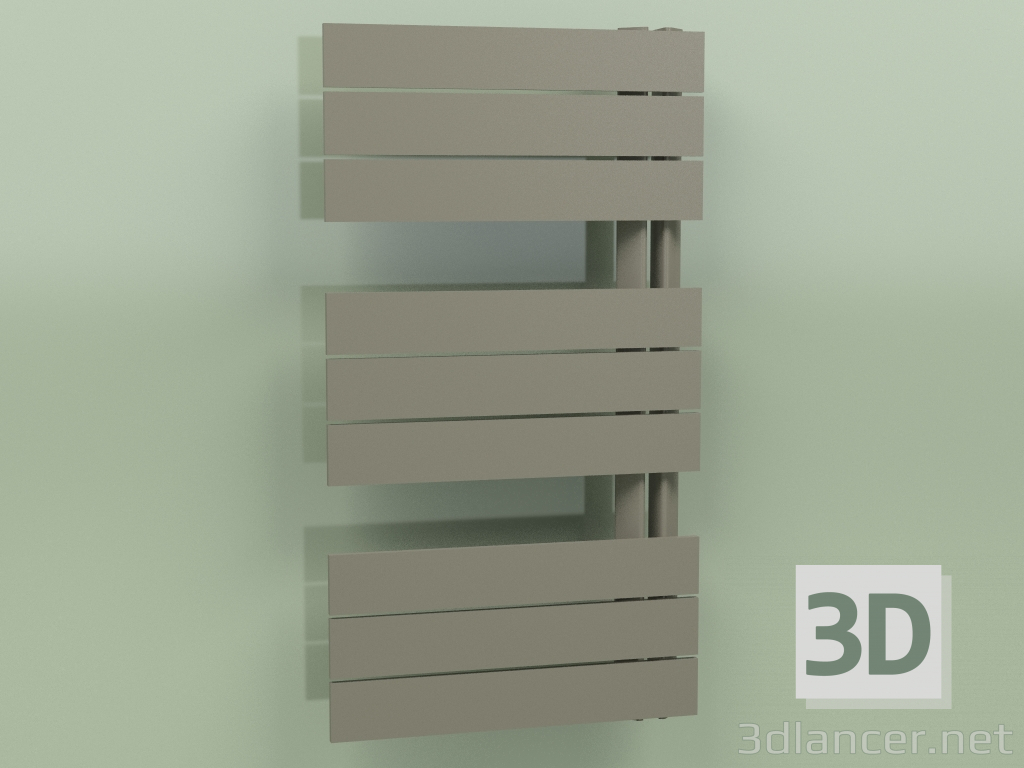 3d model Heated towel rail - Elato (830 x 450, RAL - 7013) - preview