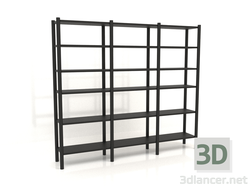 modello 3D Rack (1800х300х1600, legno nero) - anteprima