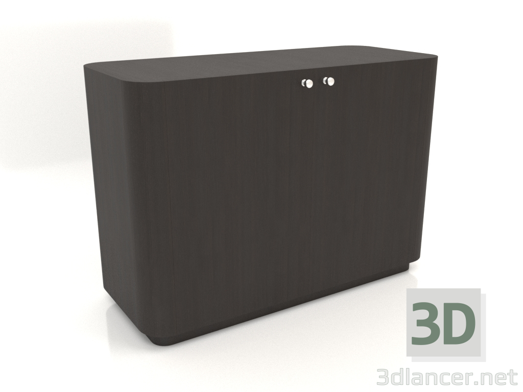 Modelo 3d Armário TM 031 (1060x450x750, madeira marrom escuro) - preview