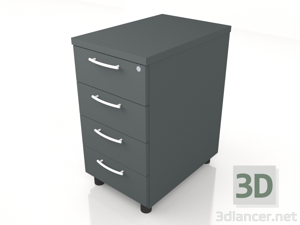 modèle 3D Socle fixe Standard KKT64 (402x600x740) - preview