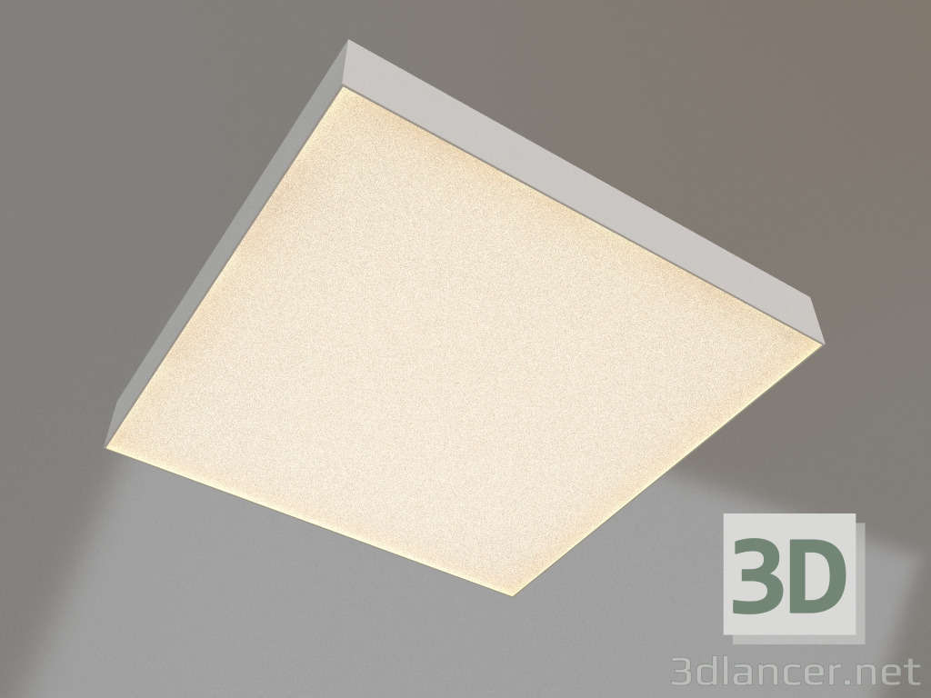 modèle 3D Lampe SP-QUADRO-S500x500-50W Warm3000 (WH, 120 degrés, 230V) - preview