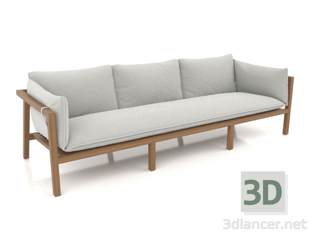 3d model 3 seater sofa - preview