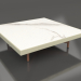 3D Modell Quadratischer Couchtisch (Gold, DEKTON Aura) - Vorschau