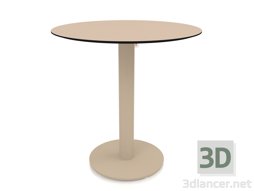 modèle 3D Table à manger sur pied colonne Ø70 (Sable) - preview