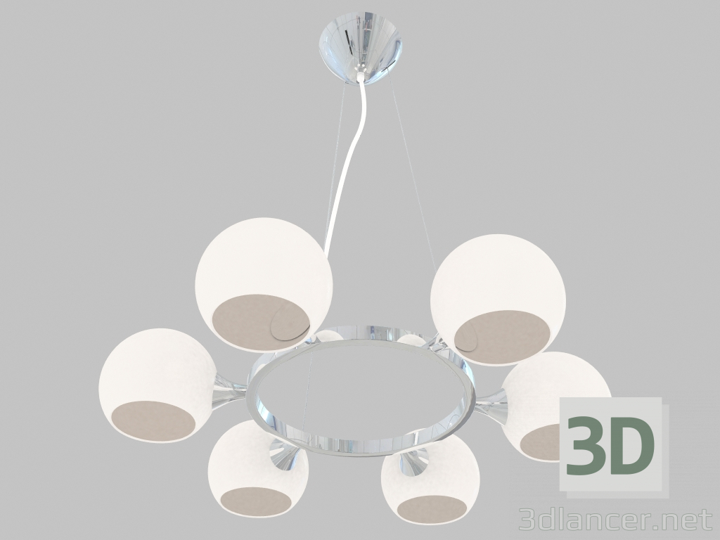 modello 3D Soffitto preferita Molecula (1014-6P) - anteprima