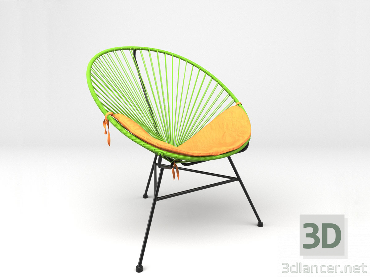 modello 3D di Acapulco Green Chair. Sim-Trade. comprare - rendering