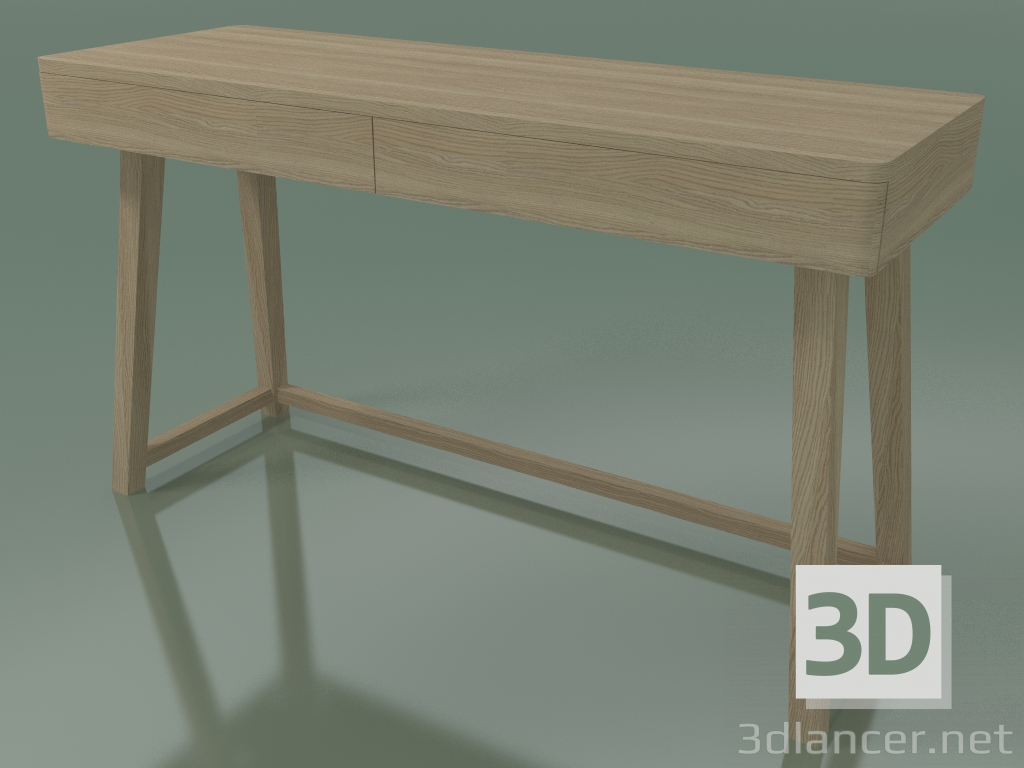 modèle 3D Bureau avec deux tiroirs (50, Rovere Sbiancato) - preview