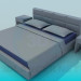 3d model Cama con mesas de - vista previa