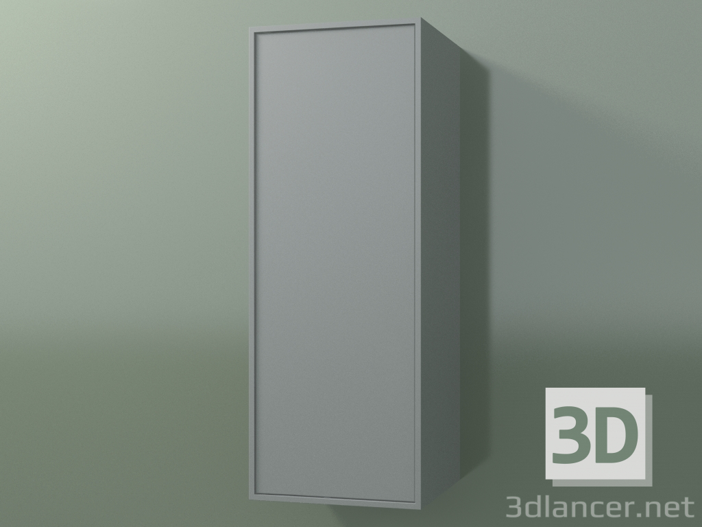 3d model Wall cabinet with 1 door (8BUBСDD01, 8BUBСDS01, Silver Gray C35, L 36, P 36, H 96 cm) - preview