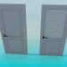 modèle 3D Porte avec une grille - preview