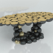 3d model Table Newton (black-gold) - preview