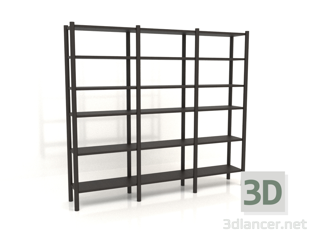 3D Modell Regal (1800х300х1600, Holzbraun dunkel) - Vorschau